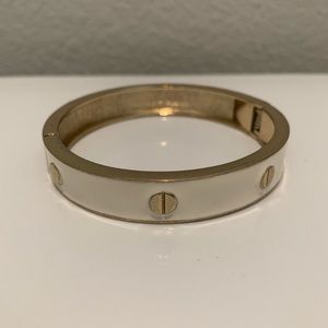 Cream and gold bangle from Macy’s